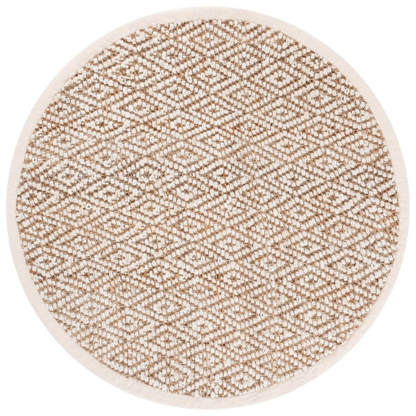 Safavieh Natural Handwoven Jute Rug - Sustainable Elegance For Home Decor, Exquisite Indian Craftsmanship Natural ,Bleach Jute Nf271a-4