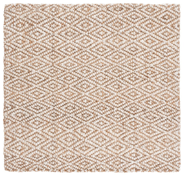 Safavieh Natural Handwoven Jute Rug - Sustainable Elegance For Home Decor, Exquisite Indian Craftsmanship Natural ,Bleach Jute Nf271a-4