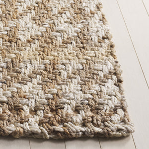 Safavieh Natural Handwoven Jute Runner Rug - Luxurious Minimalist Design For Stylish Home Decor Elegance Natural ,Bleach Jute Nf272a-5