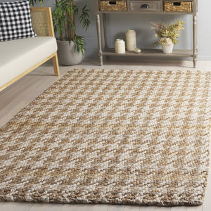Safavieh Natural Handwoven Jute Runner Rug - Luxurious Minimalist Design For Stylish Home Decor Elegance Natural ,Bleach Jute Nf272a-5