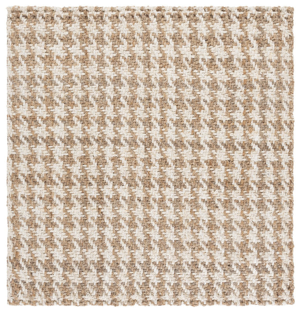 Safavieh Natural Handwoven Jute Runner Rug - Luxurious Minimalist Design For Stylish Home Decor Elegance Natural ,Bleach Jute Nf272a-6sq