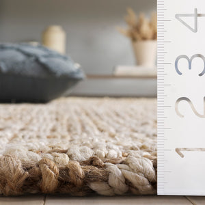 Safavieh Natural Fiber Runner Area Rug - Handwoven Jute Elegance From India For Stylish Home Décor Upgrade Natural ,Bleach Jute Nf273a-5