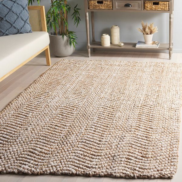 Safavieh Natural Area Rug - Handwoven Jute In Neutral Tones For Effortless Elegance And Rustic Charm Natural ,Bleach Jute Nf273a-6