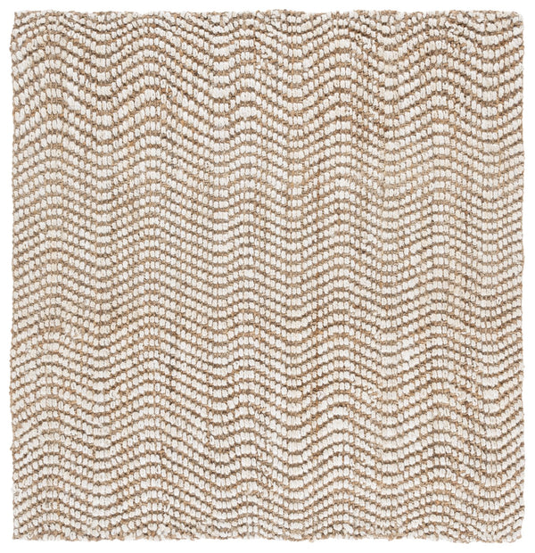 Safavieh Natural Fiber Runner Area Rug - Handwoven Jute Elegance From India For Stylish Home Décor Upgrade Natural ,Bleach Jute Nf273a-6sq