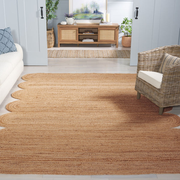 Safavieh Natural Fiber Hand-woven Area Rug – Eco-friendly Jute, Elegant Design For Modern Living Spaces Natural Jute Pile Nf358a-3