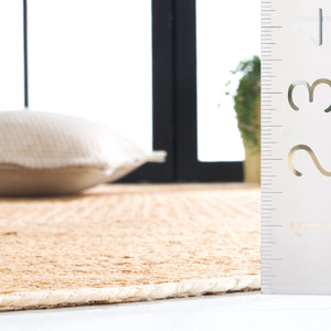 Safavieh Natural Hand Woven Jute Area Rug - Elegant Eco-friendly Design For Modern Living Spaces, 3x5 Feet Natural Jute Pile Nf361a-35s