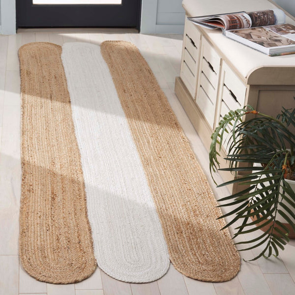 Safavieh Natural Hand-woven Jute Area Rug – Elegant Minimalist Design For Serene Home Interiors And Decor Natural ,Bleach Jute Pile Nf362a-3