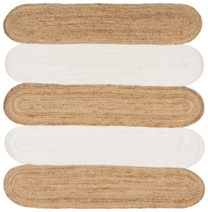 Safavieh Natural Handwoven Jute Area Rug - Unique Artisan Quality, Eco-friendly Design For Elegant Spaces Natural ,Bleach Jute Pile Nf362a-6sq