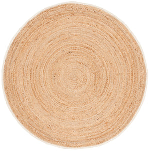 Safavieh Natural Jute Pile Round Area Rug - Elegant 6x6 Ft, Hand Woven, Modern Charm For Any Decor Style Natural Jute Pile Nf366a-6r