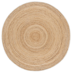 Safavieh Natural Jute Pile Round Area Rug - Elegant 6x6 Ft, Hand Woven, Modern Charm For Any Decor Style Natural Jute Pile Nf366a-6r