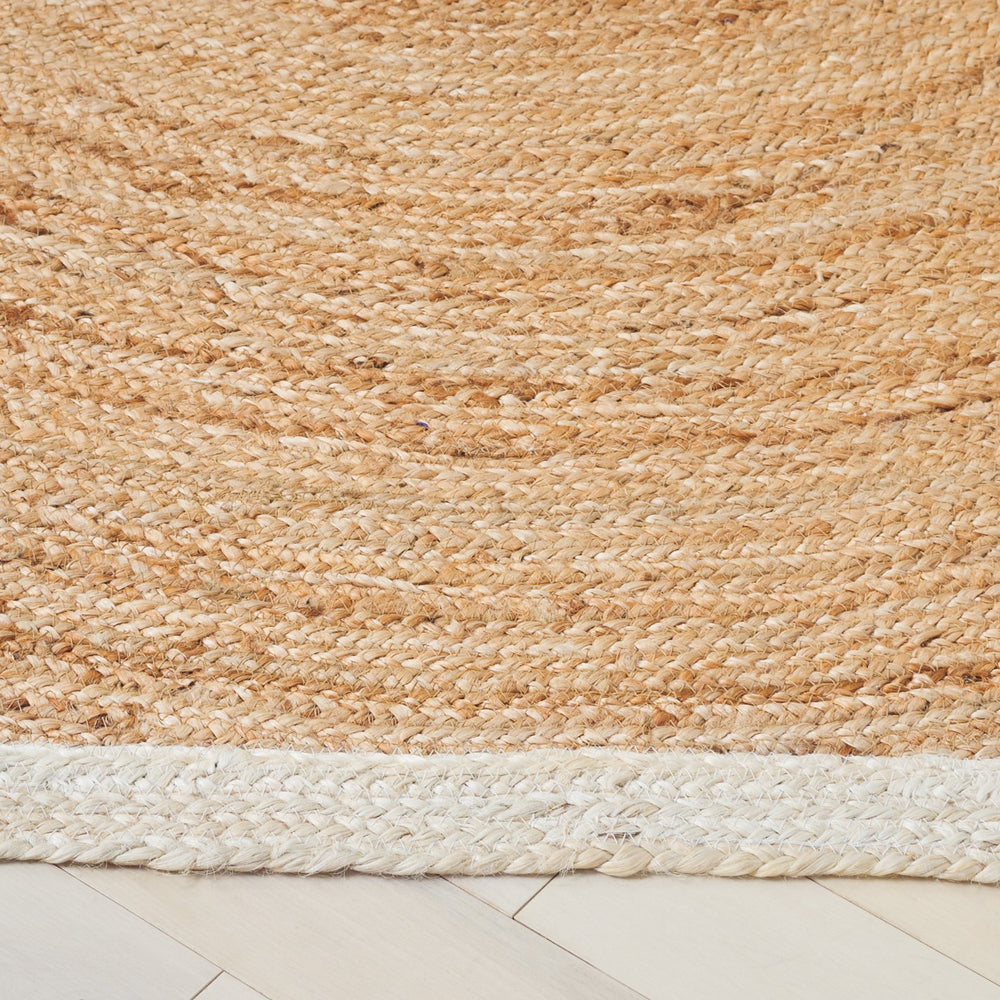 Safavieh Natural 6ft X 6ft Handwoven Jute Area Rug - Stylish Bleach & Natural Hues For Modern Home Decor Natural ,Bleach Jute Pile Nf367a-66s