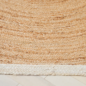 Safavieh Natural 6ft X 6ft Handwoven Jute Area Rug - Stylish Bleach & Natural Hues For Modern Home Decor Natural ,Bleach Jute Pile Nf367a-66s