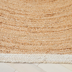 Safavieh Natural Handwoven Jute Area Rug - Elegant And Functional Home Décor For Modern Spaces, 1/8 Inch Thick Natural ,Bleach Jute Pile Nf367a-33s