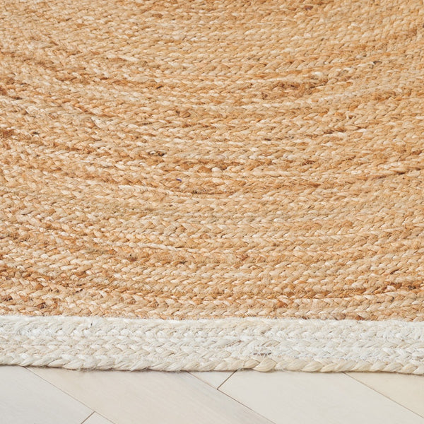 Safavieh Natural Handwoven Jute Area Rug - Elegant And Functional Home Décor For Modern Spaces, 1/8 Inch Thick Natural ,Bleach Jute Pile Nf367a-33s