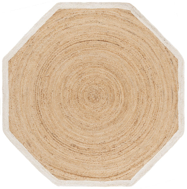 Safavieh Natural 6ft X 6ft Handwoven Jute Area Rug - Stylish Bleach & Natural Hues For Modern Home Decor Natural ,Bleach Jute Pile Nf367a-66s