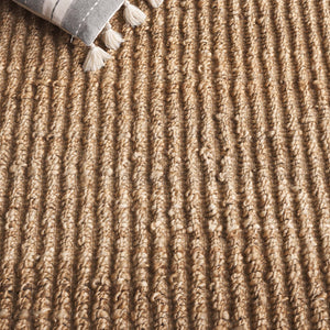 Safavieh Natural Hand-woven Jute & Cotton Area Rug - 5x8 Ft, Eco-friendly, Contemporary Style For Home Decor Natural 90% Jute,10% Recycled Cotton Nf371a-5