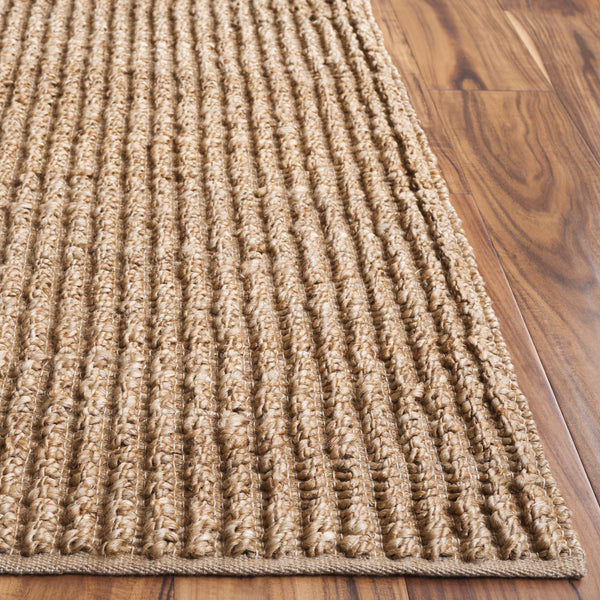 Safavieh Natural Hand-woven Jute & Cotton Area Rug - 5x8 Ft, Eco-friendly, Contemporary Style For Home Decor Natural 90% Jute,10% Recycled Cotton Nf371a-5