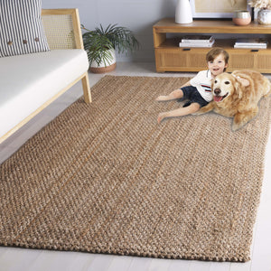 Safavieh Natural Hand Woven Jute Runner Rug - Elegant Sustainable Home Décor For Hallway & Living Spaces Natural Jute Pile Nf402a-5