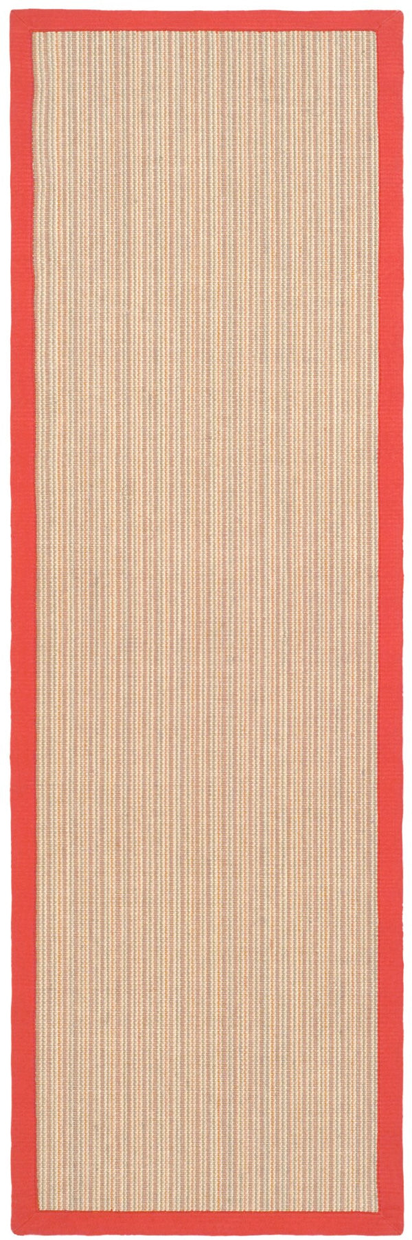 Safavieh Nf Elegant Sisal Area Rug - Earthy Tones, Durable Design, Perfect For Hallways And Narrow Spaces Rust ,Rust Sisal With Latex Nf442b-280