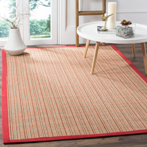 Safavieh Nf Elegant Sisal Area Rug - Earthy Tones, Durable Design, Perfect For Hallways And Narrow Spaces Rust ,Rust Sisal With Latex Nf442b-280
