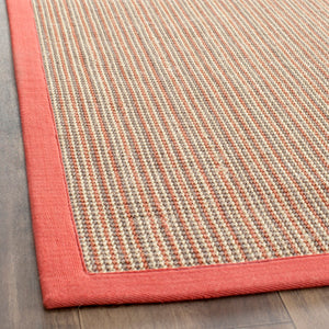 Safavieh Nf Elegant Sisal Area Rug - Earthy Tones, Durable Design, Perfect For Hallways And Narrow Spaces Rust ,Rust Sisal With Latex Nf442b-280