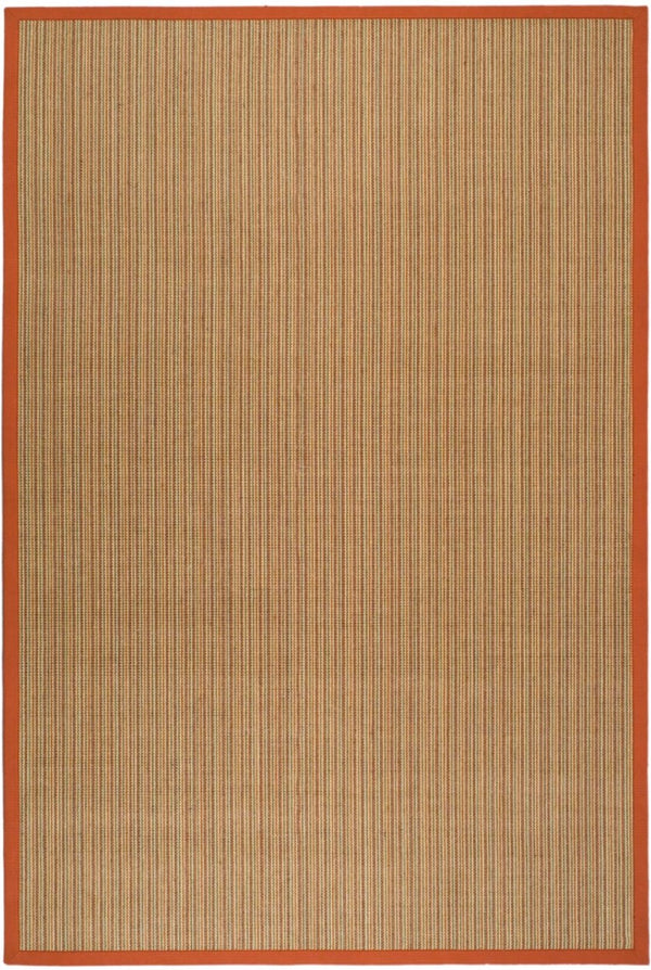Safavieh Nf Elegant Sisal Area Rug - Earthy Tones, Durable Design, Perfect For Hallways And Narrow Spaces Rust ,Rust Sisal With Latex Nf442b-280