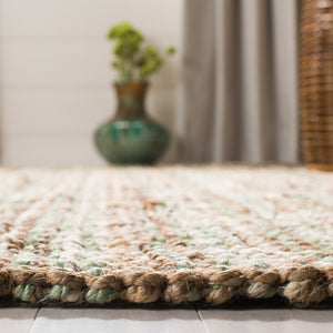 Safavieh Nf Hand-woven Jute Area Rug In Serene Sage Color – Artisan Crafted For Timeless Elegance And Comfort Sage ,Natural Jute Nf447s-4sq