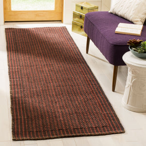 Safavieh Nf Hand-Woven Jute Area Rug In Brown Rust – Low-Profile, Durable Loop Weave For Rustic Living Spaces 5'-0" x 8'-0" NF451A-5