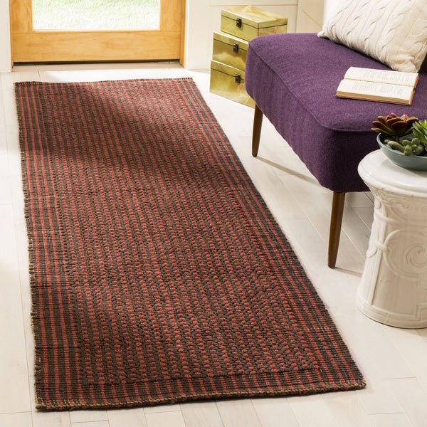 Safavieh Nf Hand-Woven Jute Area Rug In Brown Rust – Low-Profile, Durable Loop Weave For Rustic Living Spaces 5'-0" x 8'-0" NF451A-5