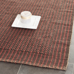 Safavieh Nf Hand-Woven Jute Area Rug In Brown Rust – Low-Profile, Durable Loop Weave For Rustic Living Spaces 5'-0" x 8'-0" NF451A-5