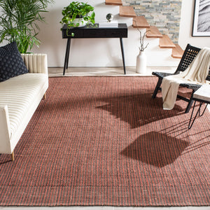 Safavieh Nf Hand-Woven Jute Area Rug In Brown Rust – Low-Profile, Durable Loop Weave For Rustic Living Spaces 5'-0" x 8'-0" NF451A-5