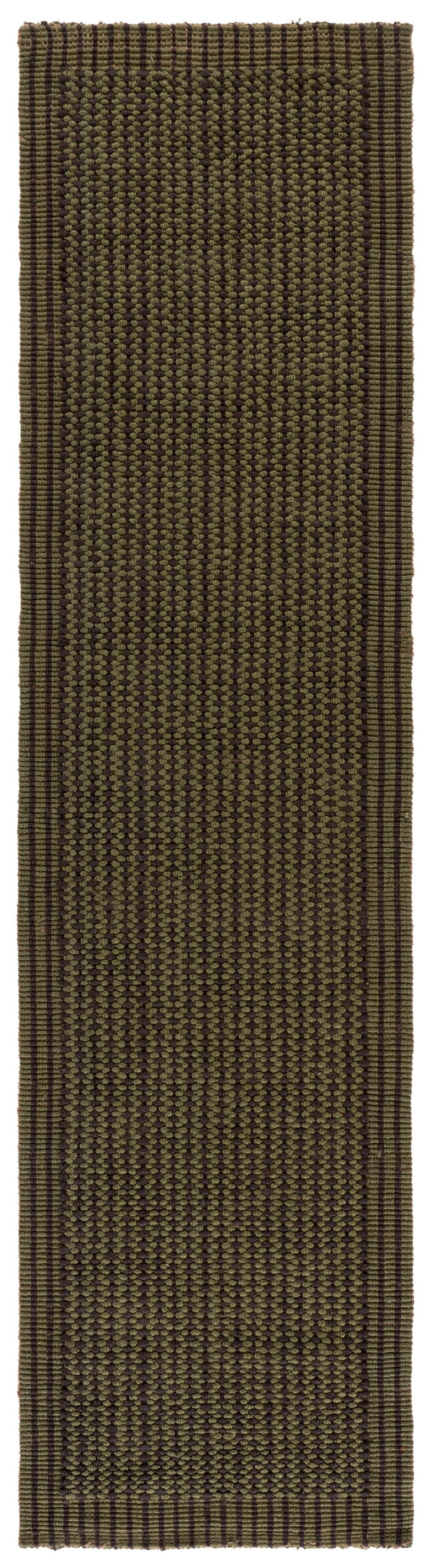 Safavieh Nf Hand‑Woven Jute Loop Rug Charcoal With Green Accents — Eco-Friendly Textured Artisan Floor Runner 5'-0" x 8'-0" NF451B-5