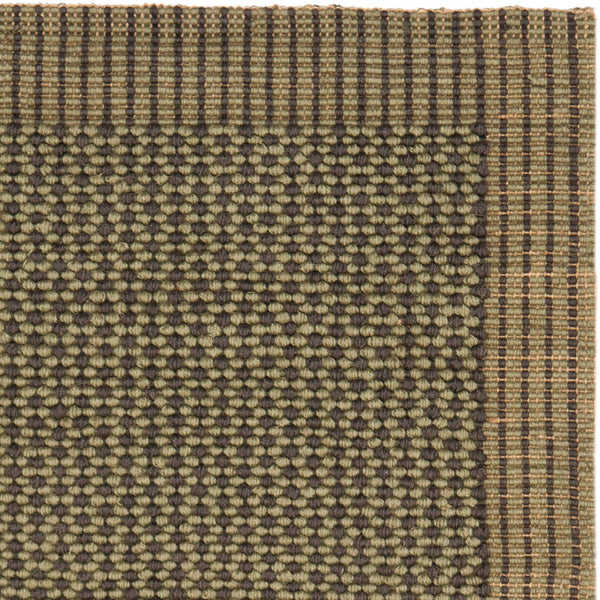 Safavieh Nf Hand‑Woven Jute Loop Rug Charcoal With Green Accents — Eco-Friendly Textured Artisan Floor Runner 5'-0" x 8'-0" NF451B-5
