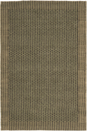 Safavieh Nf Hand‑Woven Jute Loop Rug Charcoal With Green Accents — Eco-Friendly Textured Artisan Floor Runner 5'-0" x 8'-0" NF451B-5