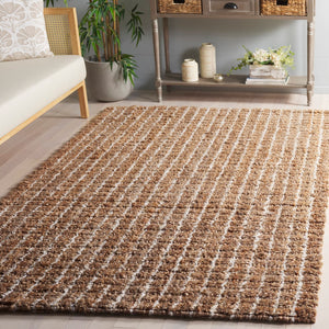 Safavieh Natural Jute Area Rug - Luxurious Contemporary Design With Earthy Elegance For Modern Spaces Natural ,Bleach Jute Nf480a-4