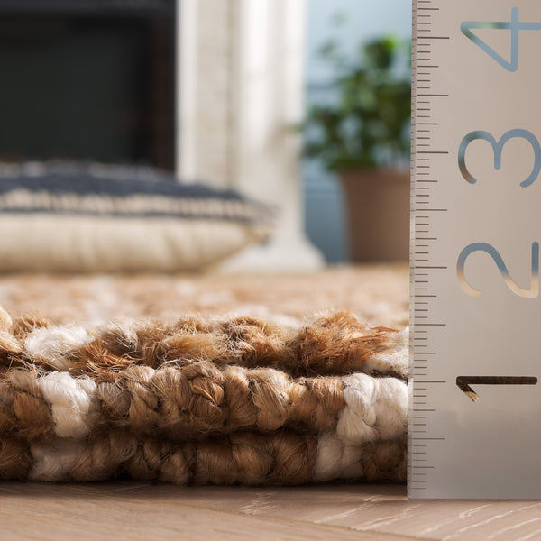 Safavieh Natural Jute Area Rug - Elegant Eco-friendly Design For Contemporary Home Decor And Comfort Natural ,Bleach Jute Nf480a-8