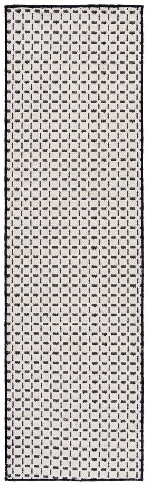 Safavieh Natural Fiber Area Rug - Elegant Geometric Design In Luxurious Wool Blend, Perfect For Any Room Ivory ,Black 71% Wool,17% Jute & 12% Polyester Nf489z-6
