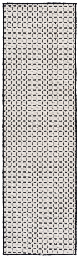 Safavieh Natural Fiber Runner Rug - Timeless Elegance Meets Durability, Perfect For High Traffic Areas! Ivory ,Black 71% Wool,17% Jute & 12% Polyester Nf489z-28