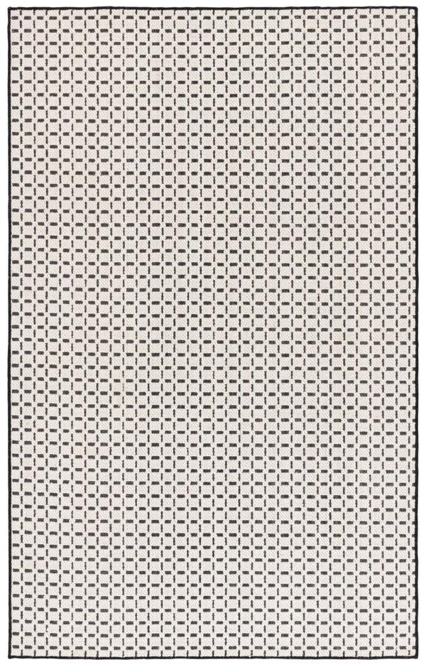 Safavieh Natural Fiber Area Rug - Elegant Geometric Design In Luxurious Wool Blend, Perfect For Any Room Ivory ,Black 71% Wool,17% Jute & 12% Polyester Nf489z-6