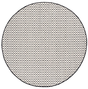 Safavieh Natural Fiber Area Rug - Elegant Geometric Design In Luxurious Wool Blend, Perfect For Any Room Ivory ,Black 71% Wool,17% Jute & 12% Polyester Nf489z-6