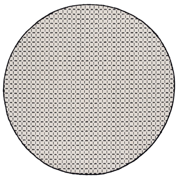 Safavieh Natural Fiber Area Rug - Elegant Geometric Design In Luxurious Wool Blend, Perfect For Any Room Ivory ,Black 71% Wool,17% Jute & 12% Polyester Nf489z-6