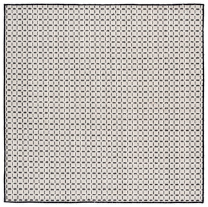 Safavieh Natural Fiber Area Rug - Timeless Elegance With Luxurious Wool Blend For Your Stylish Home Decor Ivory ,Black 71% Wool,17% Jute & 12% Polyester Nf489z-6r