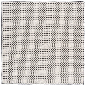 Safavieh Natural Fiber Area Rug - Elegant Geometric Design In Luxurious Wool Blend, Perfect For Any Room Ivory ,Black 71% Wool,17% Jute & 12% Polyester Nf489z-6