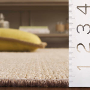 Safavieh Natural Fiber Elegant Area Rug - Sustainable, Stylish, And Durable For Home Décor & High-traffic Spaces Creme 70% Sisal & 30% Jute Nf526a-4