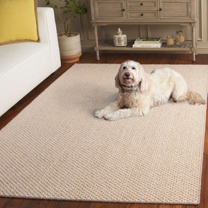 Safavieh Natural Fiber Area Rug - Timeless Elegance With Durable Natural Sisal & Jute Blend For Any Space Creme 70% Sisal & 30% Jute Nf526a-8