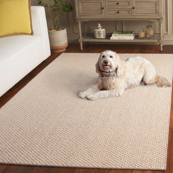 Safavieh Natural Fiber Area Rug - Timeless Elegance With Durable Natural Sisal & Jute Blend For Any Space Creme 70% Sisal & 30% Jute Nf526a-8