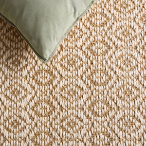 Safavieh Natural Sisal Geometric Area Rug In Warm Brown Tones — Low-Profile Jacquard Weave, Coastal Chic 8'-0" x 10'-0" NF530T-8