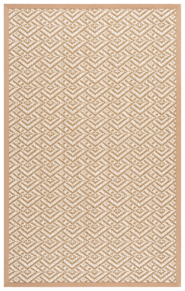 Safavieh Natural Sisal Fiber Area Rug, Handcrafted Chevron Weave In Natural Beige For Durable Everyday Style 8'-0" x 10'-0" NF531B-8