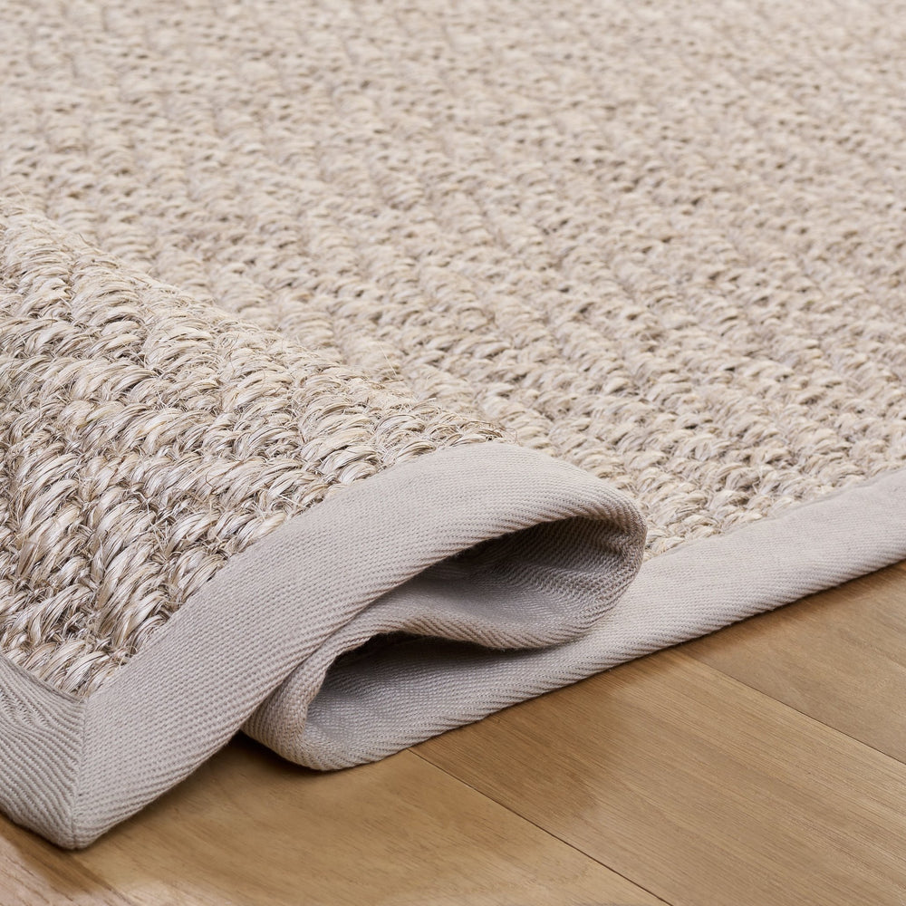 Safavieh Natural Handcrafted Jacquard Sisal Area Rug In Coastal Grey — Durable Low-Profile Texture For High-Traffic Rooms 9'-0" x 12'-0" NF532F-9