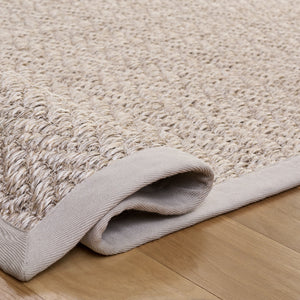 Safavieh Natural Sisal Area Rug 6X9 Neutral Grey Handcrafted Jacquard Weave Low-Profile Durable Eco-Friendly Piece 6'-0" x 9'-0" NF532F-6